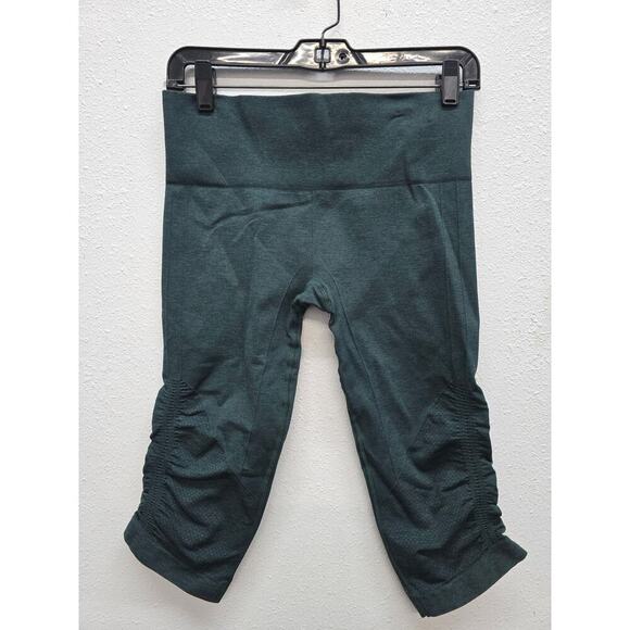 Lululemon In The Flow Cropped Leggings Green Womens - Picture 1 of 7
